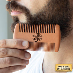 Personalized Beard Comb Gift For Dad/Grandpa