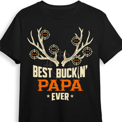 Personalized Gift For Dad Bucking Antler With Name Shirt