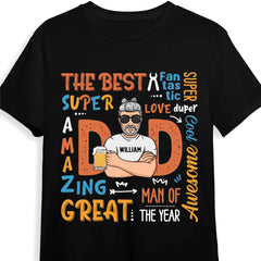 Personalized Gift For Dad Super Dad T-shirt