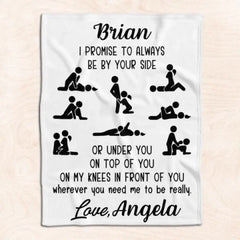 I Promise To Always Be By Your Side - Personalized Blanket