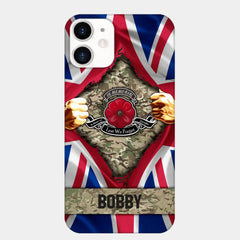 Personalized British Soldier Phone Case