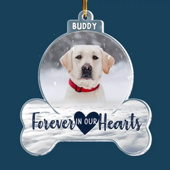 Forever In My Heart - Personalized Custom Shaped Acrylic Ornament