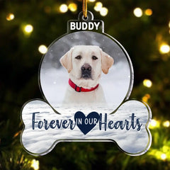 Forever In My Heart - Personalized Custom Shaped Acrylic Ornament