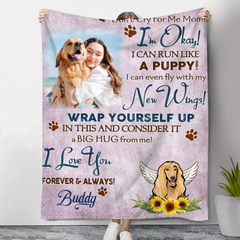 Unique Pet Loss Blanket Dog Remembrance Sympathy Gift For Dog Lovers
