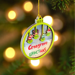 Christmas Family Greenmas Personalized Single Layer Mixed Ornament