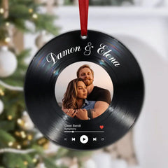 Personalized Song With Photo Acrylic Ornament - Best Gift Idea For Couple/ Music Lover/ Birthday Gift