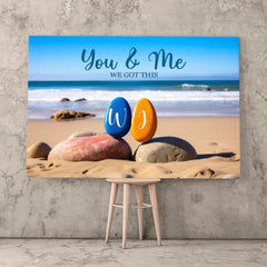 You & Me We Got This - Custom Personalized Couple Canvas - Anniversary Gift, Birthday Gift
