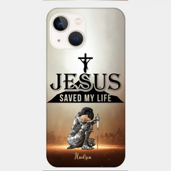 Jésus m’a sauvé la vie Coque de téléphone personnalisée