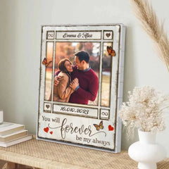 You Will Forever Be My Always - Toile personnalisée, Affiche Wall Art Decor Cadeau pour couple/Cadeau pour elle/Cadeau pour lui