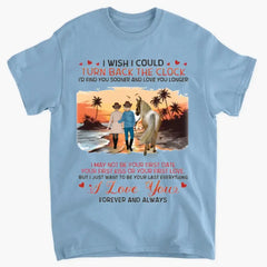 Custom Horse Riding Couple Clothes - Perfect Gift for Couples/ Him/ Her/ Valentine's Day - I Wish I Could Turn Back The Clock