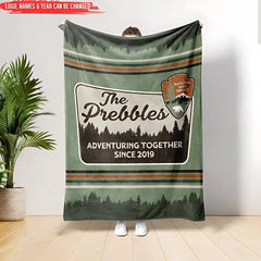 National Parks Anniversary - Personalized Blanket, Gift For Camping Lovers