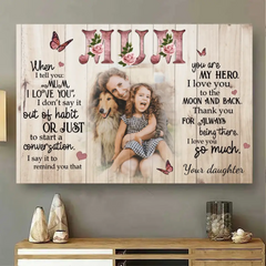 I Love You Mum Personalized - Canvas GiftsFor Mother's Day