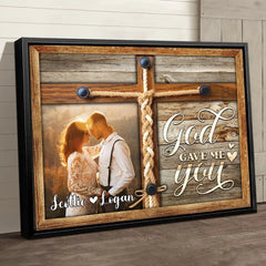 Personalized Couple Photo Gift Best Wedding Anniversary Canvas Wall Art