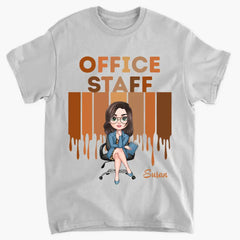 T-shirt personnalisé personnalisé - Cadeau pour le personnel de bureau, collègue - Love Office Life
