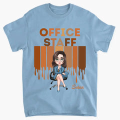 T-shirt personnalisé personnalisé - Cadeau pour le personnel de bureau, collègue - Love Office Life