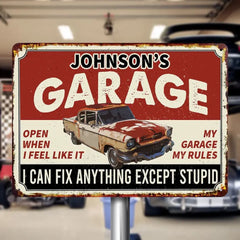 I Can Fix Anything - Garage Sign - Personalized Custom Classic Metal Signs