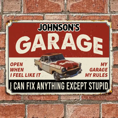 I Can Fix Anything - Garage Sign - Personalized Custom Classic Metal Signs