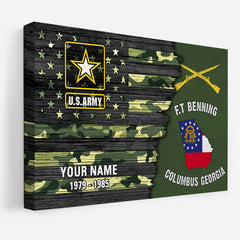 Veteran Custom Poster And Canvas Military Base Custom Division Military Personalized Gift For Veterans