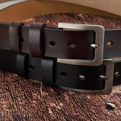 Dad The Man The Myth The Legend Great Job We're Awesome - Personalized Engraved Leather Belt
