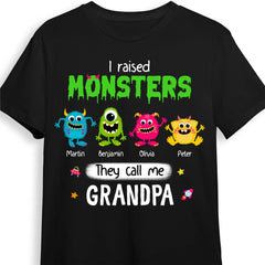 My Favorite Little Monsters Call Me Grandpa Shirt - Hoodie - Sweatshirt