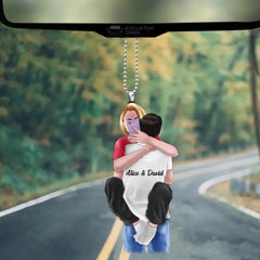 Couple Hugging- Personalized Car Acrylic Ornament
