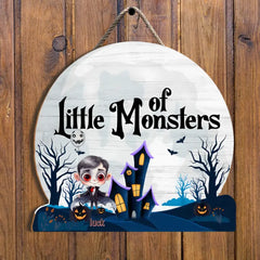 Halloween Little Monsters Exquisite Door Sign