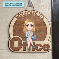 Personalized Door Sign - Birthday Gift For Office Staff - Welcome To My Office