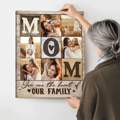 Mom Photo Collage Poster, Personalized Christmas Gift For Mom, Mom’s Birthday Photo Gift