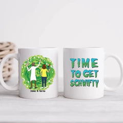 Time To Get Schwifty - Personalized Gifts Custom Mug For Couples