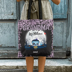 Grand-mère des petits monstres - Sac fourre-tout personnalisé - Cadeau d'Halloween pour grand-mère, maman