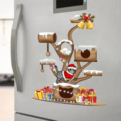 Christmas Cat Tower Personalized Decal