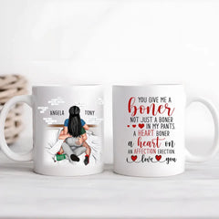 You Give Me A Boner-Personalized Coffee Mug- Gift For Him/ Gift For Her- Couple Coffee Mug