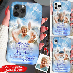 Upload Photo Hands Of God Memorial Gift Family Loss Personalized Phone case
