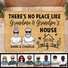 Paillasson personnalisé No Place Like Grandpa Grandma