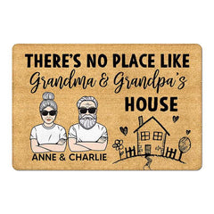 Paillasson personnalisé No Place Like Grandpa Grandma